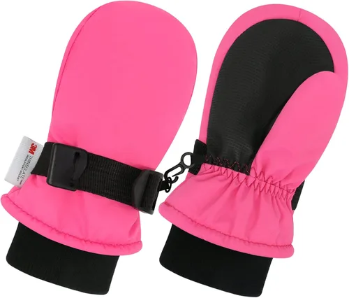 Vista 7 de Sarfel Guantes impermeables para niños pequeños, guantes de esquí, guantes de nieve, guantes para bebé, Thinsulate 1-7 años