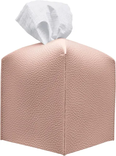 Vista 28 de Carrotez Funda para caja de pañuelos, soporte cuadrado de piel sintética refinada, soporte decorativo para encimera de tocador de baño, mesitas