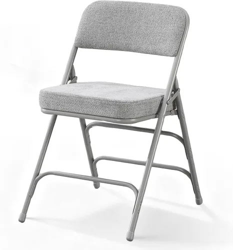 Vista 13 de BOOSDEN Sillas plegables acolchadas azules, silla plegable con cojín grueso