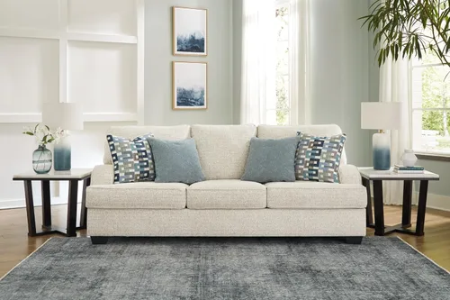 Vista 2 de Signature Design by Ashley Sofá casual Valerano para sala de estar, color beige