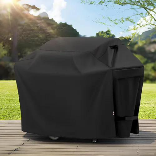 Vista 7 de UNICOOK Cubierta impermeable para parrilla de gas de barbacoa de alta resistencia, cubierta de barbacoa XXL de 75 pulgadas, resistente a