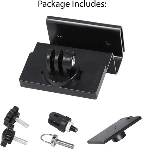 Vista 5 de Wasserstein Soporte de canalón compatible con cámaras Ring, Arlo, Blink, Reolink y paneles solares compatibles (paquete de 2, negro)