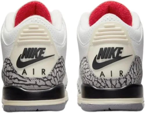 Vista 5 de Nike Air Jordan 3 Retro Blanco Cemento Reimaged Grade School