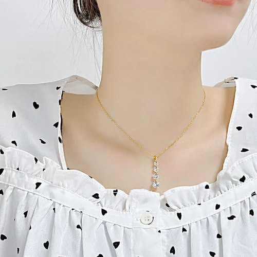 Vista 6 de Collar para mujer, gargantilla con dije de luna dorada, estrella, mariposa, corazón, gargantilla de cadena irregular, joyería de capas para mujeres