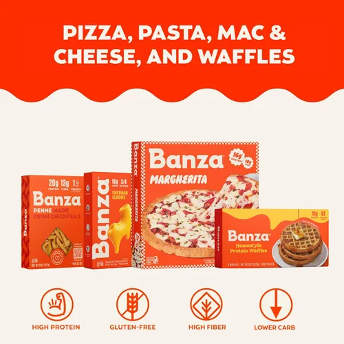 Vista 6 de Banza - Pasta de codos de garbanzos - Pasta sin gluten, alta en proteínas y baja en carbohidratos - 8 oz