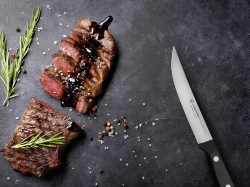 Vista 5 de Wüsthof Juego de cuchillos gourmet para carne de 4 piezas Negro