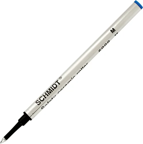 Vista 3 de Schmidt 5888 Recambio de tubo de metal de cerámica Rollerball - Punta media de 0.028 in, tinta azul, repuestos de bolígrafo de escritura suave