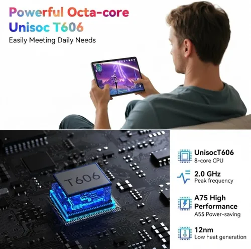 Vista 11 de Tablet Android 16 2026, tableta Android con bolígrafo y teclado, Gemini Ai, 24 GB +256 GB/2 TB, cámara AI de 8 MP, Widevine L1, carga rápida, 2 en 1