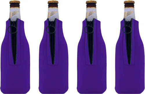 Vista 8 de Botella de cerveza de espuma en blanco Coolie (paquete de 4, camuflaje verde)