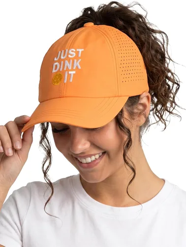 Vista 23 de Funky Junque - Sombrero de cola de caballo para mujer, gorra de béisbol con ajuste ajustable y cola de caballo alta cruzada para uso diario Paquete