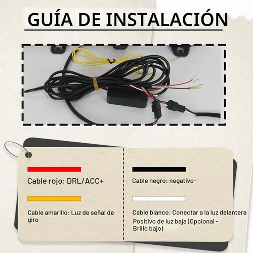 Vista 6 de 2 piezas de luces LED de parrilla, barra LED frontal secuencial, luces LED de circulación diurna compatibles con Toyota RAV4 2019-2023, señal