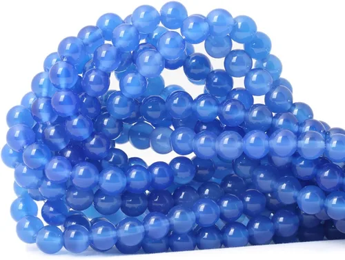 Vista 21 de Cuentas redondas sueltas de ágata estilo antiguo vena de dragón de 6mm, cuentas para diseño de joyas, 60 cuentas Ágata de vena de dragón
