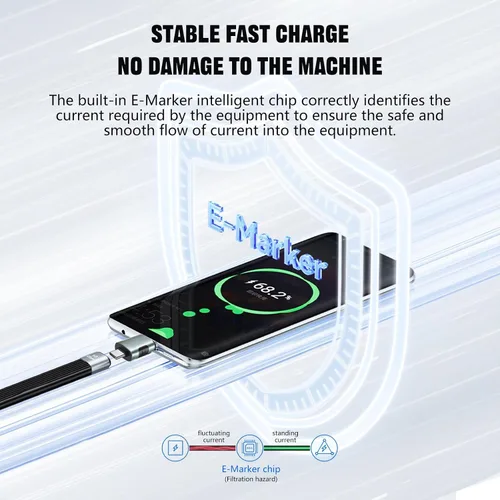 Vista 6 de Adaptador USB C a USB 3.0, 10Gbps USB C macho a tipo C hembra adaptador OTG Cable bidireccional OTG, cable plano Thunderbolt3 a USB 3.0 para PC