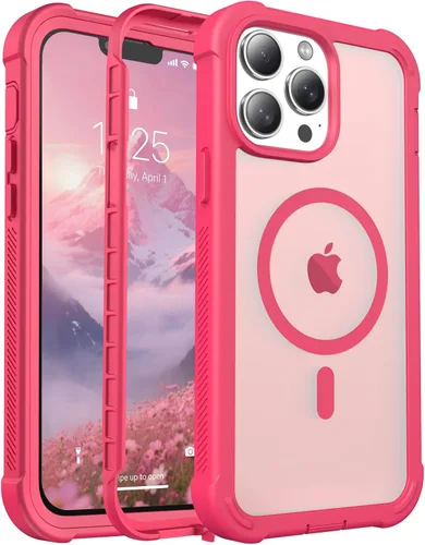 Vista 148 de jaroco - Funda magnética compatible con MagSafe para iPhone 11 de 6.1 pulgadas; protección de grado militar contra caídas, de doble capa
