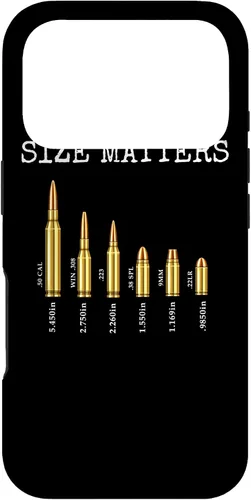 Vista 30 de Ammo & Gun Lover Shirt, Size Matters, Bullets & Caliber Case for iPhone 17