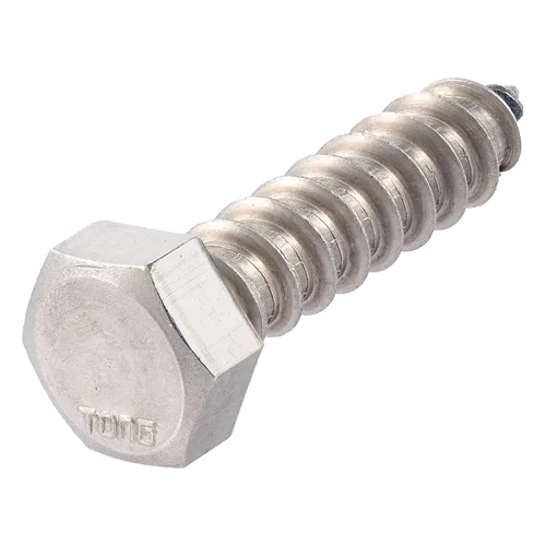 Vista 8 de Pernos de retraso de 1/4 x 1-1/2 acero inoxidable (paquete de 25) acero inoxidable 18/8, tornillo de madera de cabeza hexagonal resistente, grado