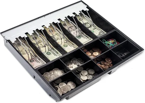 Vista 7 de Volcora Bandeja para cajones de efectivo – 11.7 x 10.3 x 2.3 pulgadas – Bandeja de repuesto de 4 billetes / 5 monedas – Cajones totalmente