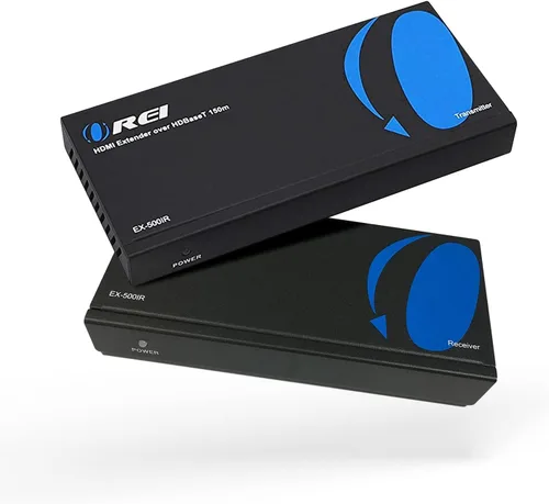 Vista 10 de OREI Extensor HDMI HDBaseT de 1080p a través de cable LAN Ethernet Cat5e/6, hasta 500 pies, compatible con HDCP 1.4, IR bidireccional, salida HDMI