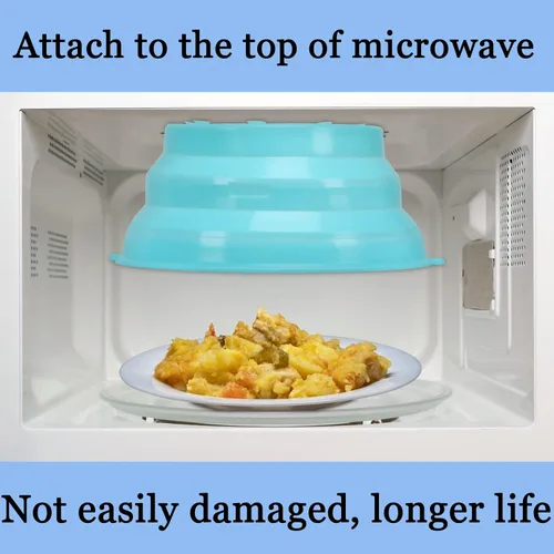 Vista 5 de JULBEAR Cubierta de microondas para alimentos,Cubierta de salpicaduras de microondas