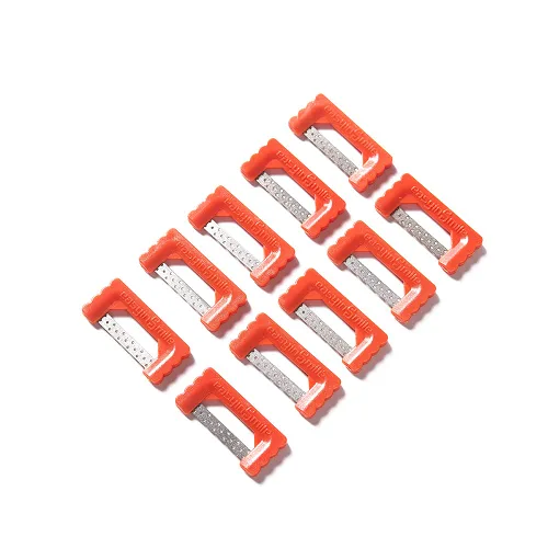 Vista 10 de SNAWOP Tiras interproximales dentales 10PC Ortodoncia Reducción de esmalte Kit de pulido IPR/IR (gris)