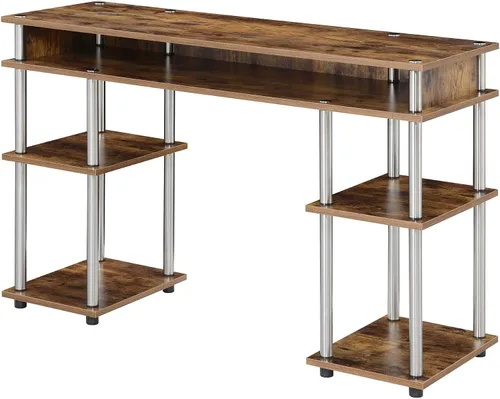 Vista 14 de Convenience Concepts Designs2Go No Tools - Escritorio para estudiantes de 47.25 pulgadas, escritorio contemporáneo para oficina, dormitorio y Blanco