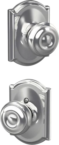 Vista 116 de SCHLAGE F10 GEO 716 Pomo de Puerta Georgiano, Cerradura de Paso para Pasillo y Armario, Bronce Envejecido (Paquete de 4)