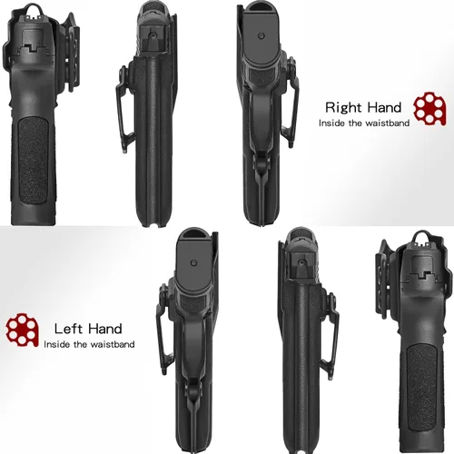 Vista 3 de Made in USA Exact-Fit Kydex IWB Holster for Taurus G3 Sweat-proof design with a full sweat guard, adjustable cant, and zero-printing for daily