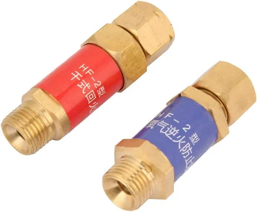 Vista 5 de Válvula antirretorno de oxígeno-acetileno, 1,5 oxígeno-acetileno antirretorno para equipos de soldadura de gas para hogares privados
