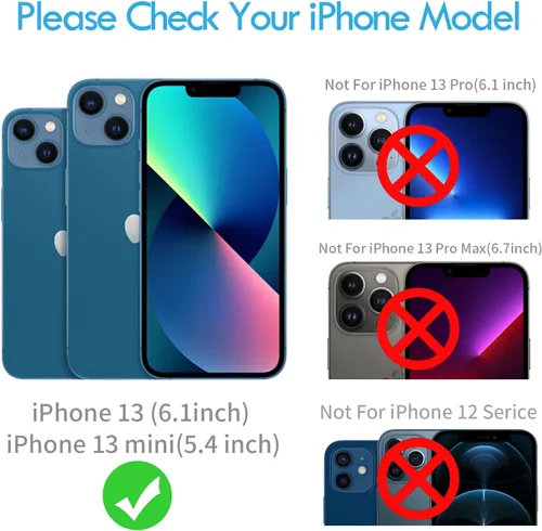 Vista 2 de Xfilm Bling Diamond - Protector individual de lente de cámara para iPhone 13 / iPhone 13 Mini, cubierta de protección de lente de cámara de vidrio