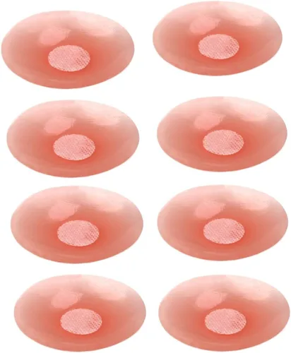 Vista 34 de ICEGIA Fundas para pezones para mujer, impermeables, reutilizables, ultra finas y adhesivas de silicona para pezones, pétalos