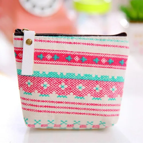 Vista 2 de Polytree, monedero de lona estampada con cierre, Adorable, talla única