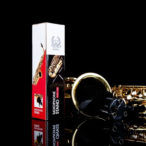 Vista 9 de RHYTHM Soporte plegable para saxofón alto de acero inoxidable, soporte para saxofón portátil, soporte ajustable Soporte para saxofón alto