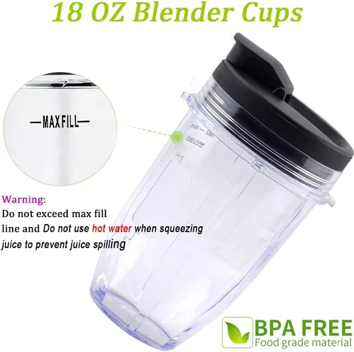 Vista 8 de Cuchilla de repuesto para licuadora macho de 7 aletas y vasos de 18 onzas compatibles con Ninja Auto iQ Blender [4 pulgadas macho 7 aletas solamente]