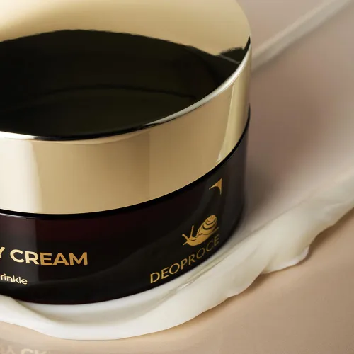 Vista 4 de Deoproce Caracol Mucin Crema facial 100g (3.5 oz) - Hidratante ligero para hidratación, textura suave y cuidado de la barrera de la piel