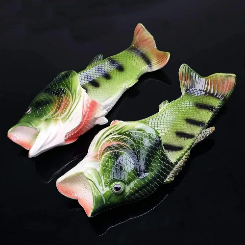 Vista 6 de Pantuflas unisex de pescado, sandalias de lubina, pantuflas de animales y peces