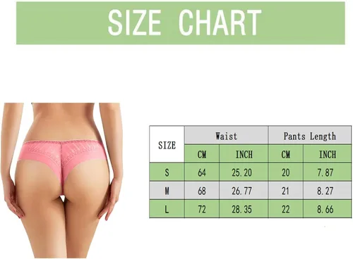 Vista 6 de Tangas para mujer, ropa interior corta sexy y sexy con estampado de letras y estampado floral