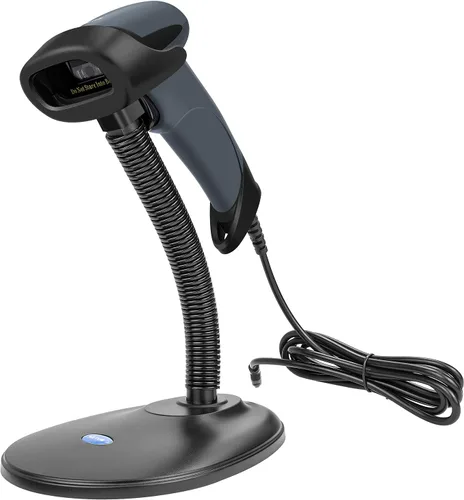 Vista 12 de NETUM Escáner de código de barras USB láser, escáner de código de barras 1D manual con cable para lectura de UPC EAN, pistola para venta al por