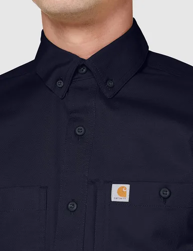 Vista 3 de Carhartt Camisa de trabajo de manga corta de lona de ajuste relajado para hombre