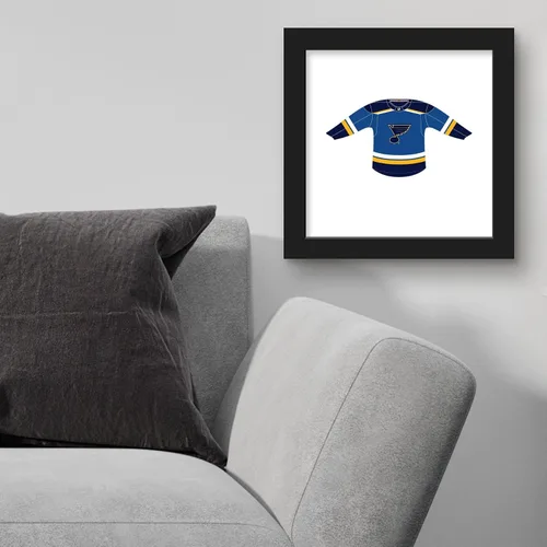 Vista 3 de Trends International Gallery Pops NHL St. Louis Blues - Póster de pared frontal de uniforme para el hogar, 12.00 x 12.00 pulgadas, versión de marco