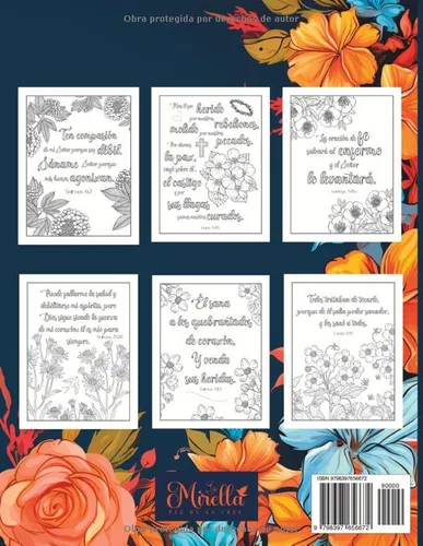 Vista 2 de Por Sus Llagas Un libro cristiano para colorear con versículos bíblicos sobre la sanidad (Spanish Edition)