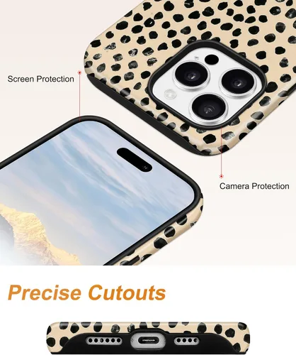 Vista 216 de Jusy Funda compatible con MagSafe con estampado de caparazón de tortuga marrón para iPhone 7/8/SE, cubierta protectora de TPU suave magnética