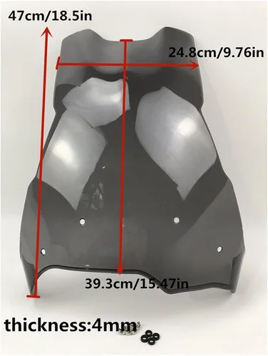 Vista 3 de Carenado de parabrisas de motocicleta para BMW F800GS F700GS F650GS F700 800 650 F800 F650 GS 2008-2017 Deflector de viento de motocicleta carenado