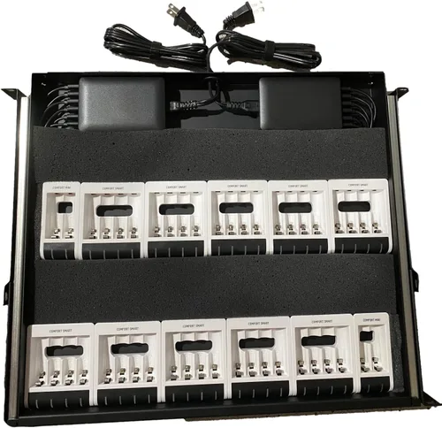 Vista 2 de LMS Comfort Smart RACKMOUNT - Cajón de carga para 44 pilas recargables AA/AAA
