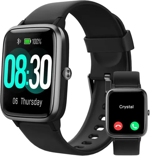 Vista 12 de GRV Reloj inteligente para mujer, llamada Bluetooth, para iPhone Android Rosa bebé