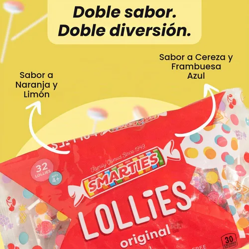 Vista 7 de Smarties Pops, Smarties, 120 unidades, 34 onzas