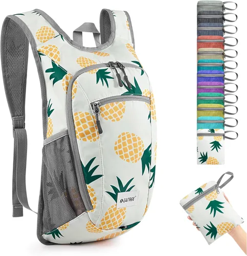 Vista 28 de G4Free 10L/15L Mochila para Senderismo Plegable Ligera, Mochila de Día para Caminatas, Pequeña, Viaje al Aire Libre, Bolsa de Hombro Plegable