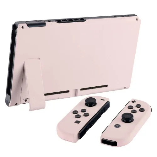 Vista 4 de eXtremeRate - Placa trasera para Nintendo Switch Console NS Joycon con carcasa de mando de mano con botones de juego completo carcasa de repuesto
