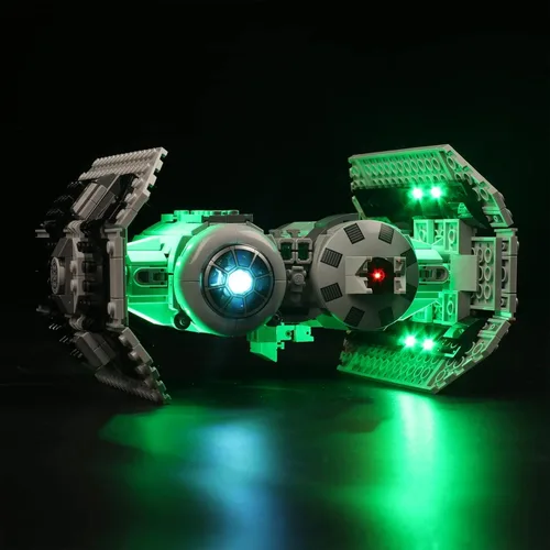 Vista 5 de BrickBling Kit de luz compatible con Lego Imperial TIE Fighter 75300 Kit de construcción (sin modelo), luces creativas compatibles con Lego Tie