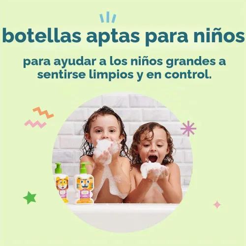 Vista 4 de Babyganics KidsFoaming Gel de baño, cupcake, sin lágrimas, 14 onzas líquidas (paquete de 2)