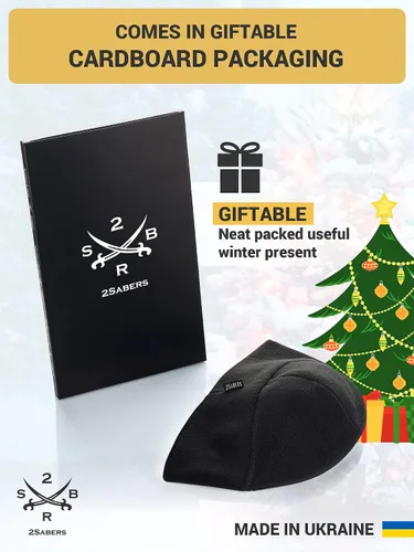Vista 6 de 2SBR 2SABERS Gorro de invierno cálido de forro polar para hombre, gorro táctico militar del ejército